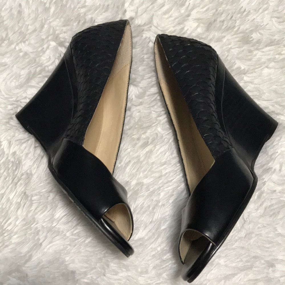 Calvin Klein Black Wedges